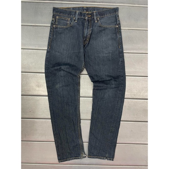 Levi's Other - Levis 521 Jeans Slim Taper‎ Mens 32X30 Blue Dark Wash Denim 100% Cotton